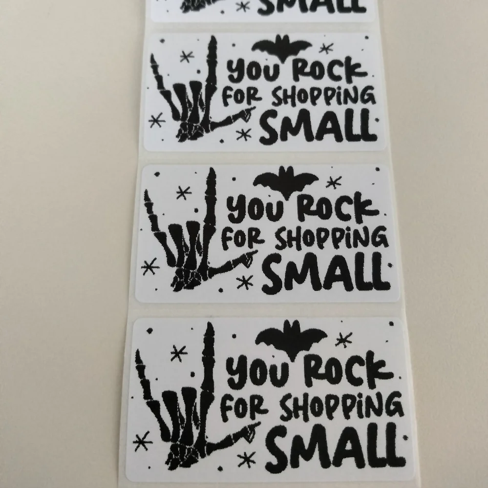 💙100 Halloween Shop- Shipping Labels Thermal Packaging Stickers 2.25